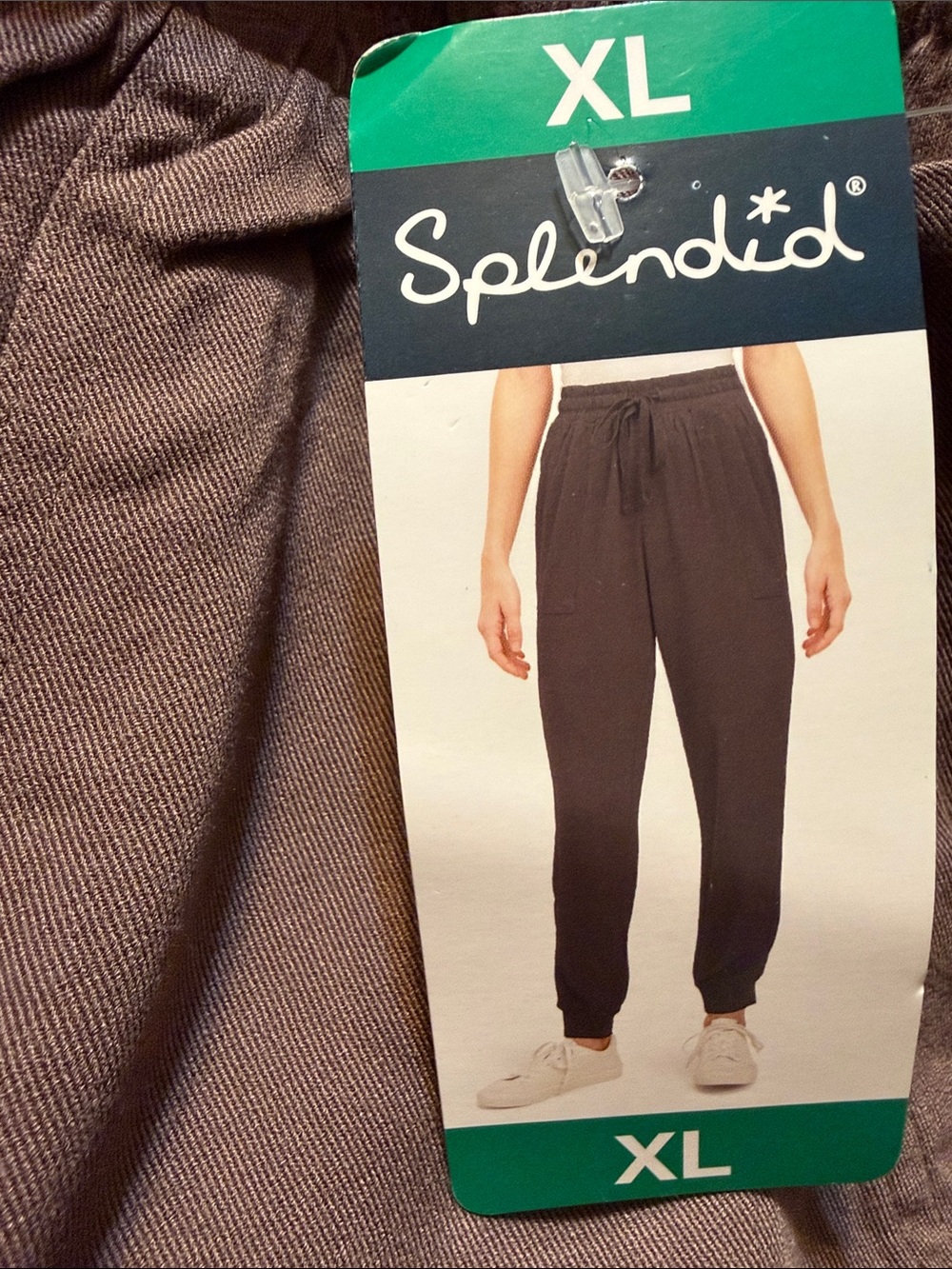 Splendid Women’s Joggers, color dark carbon, size XL, NWT